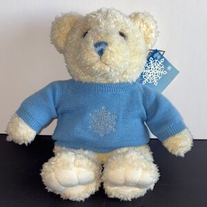 HBC Sparkles Bear Charity Blue Sweater Snowflake